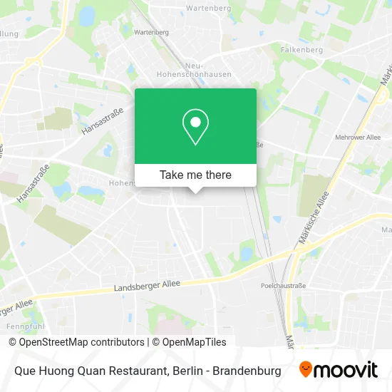 Que Huong Quan Restaurant map