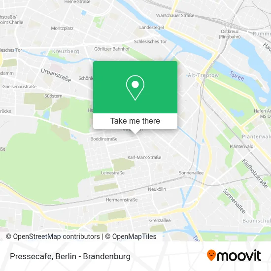Pressecafe map