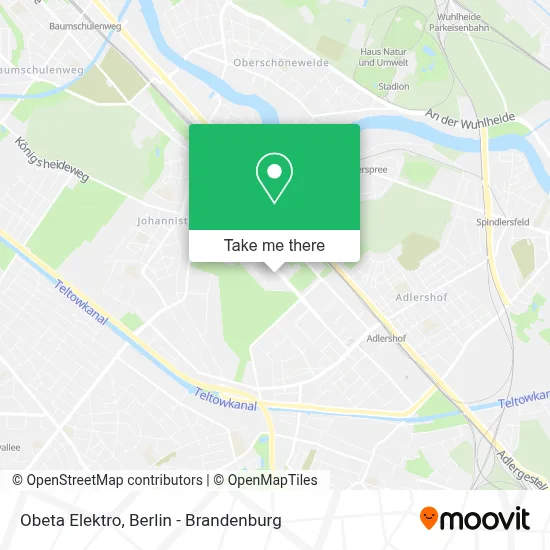 Obeta Elektro map