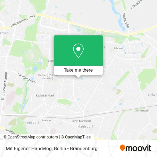 Mit Eigener Handvlog map