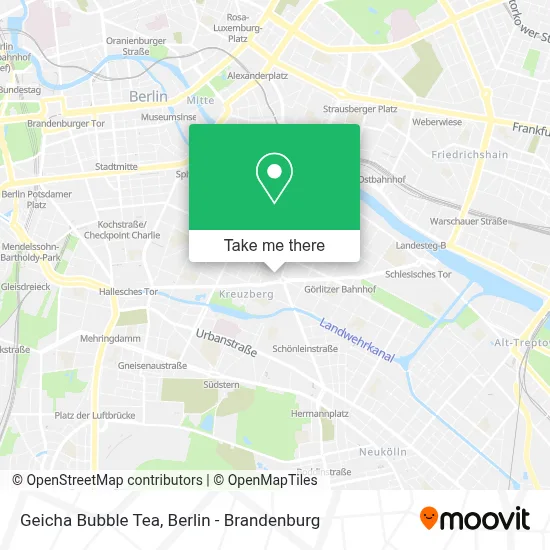 Geicha Bubble Tea map