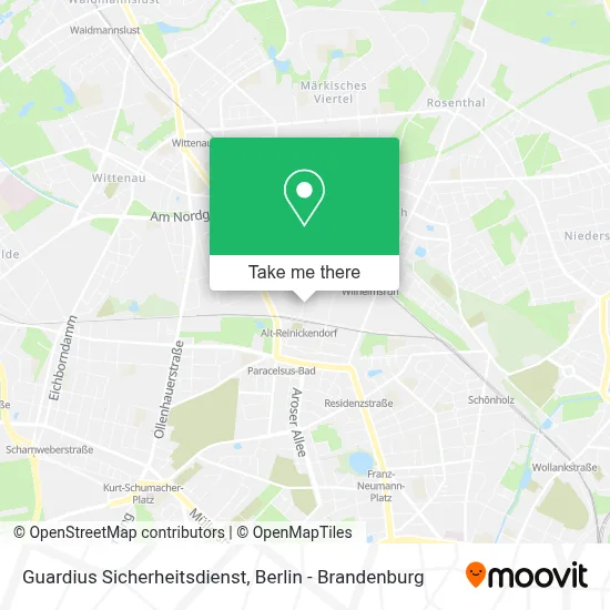 Guardius Sicherheitsdienst map