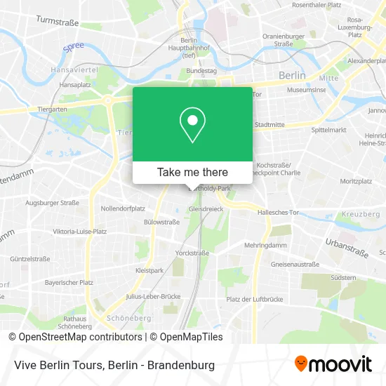 Vive Berlin Tours map