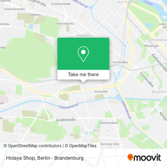 Hidaya Shop map