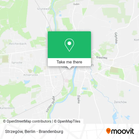 Strzegów map