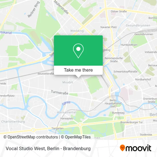 Vocal Studio West map