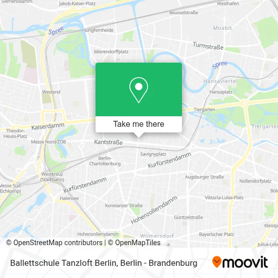 Ballettschule Tanzloft Berlin map