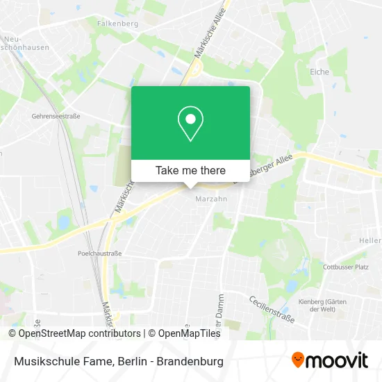 Musikschule Fame map