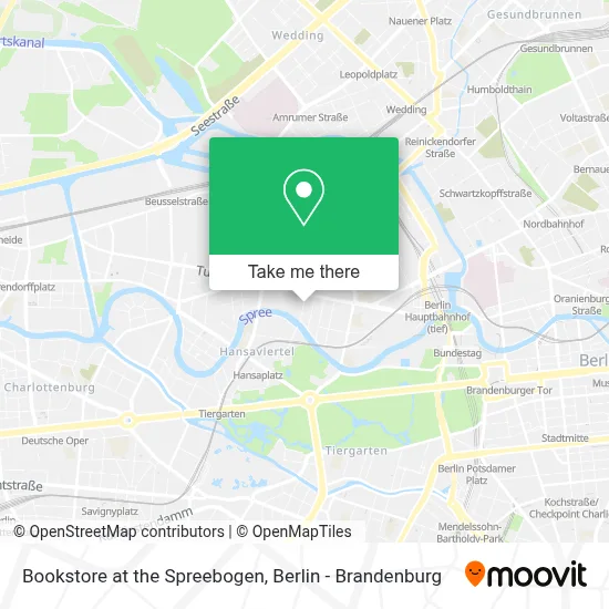 Bookstore at the Spreebogen map