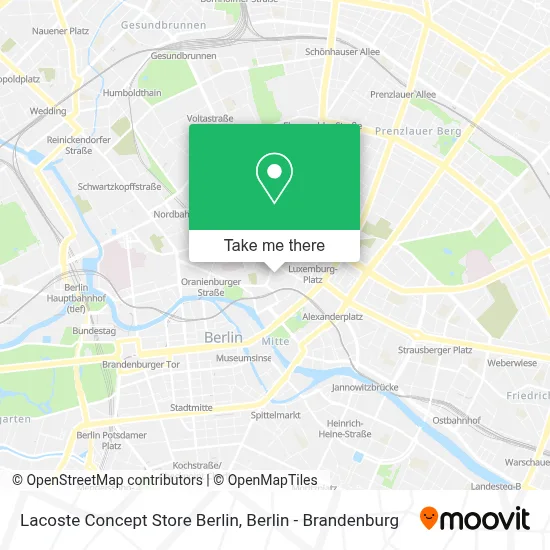 Lacoste Concept Store Berlin map