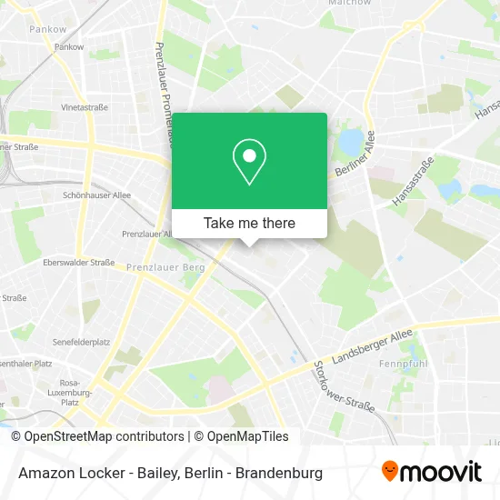 Amazon Locker - Bailey map