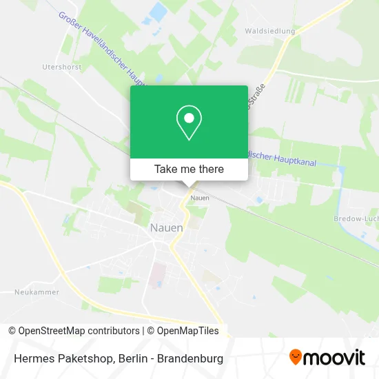 Hermes Paketshop map