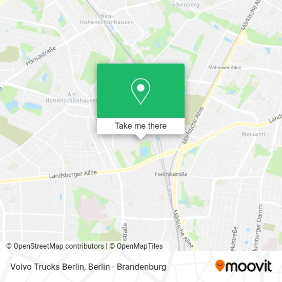 Volvo Trucks Berlin map