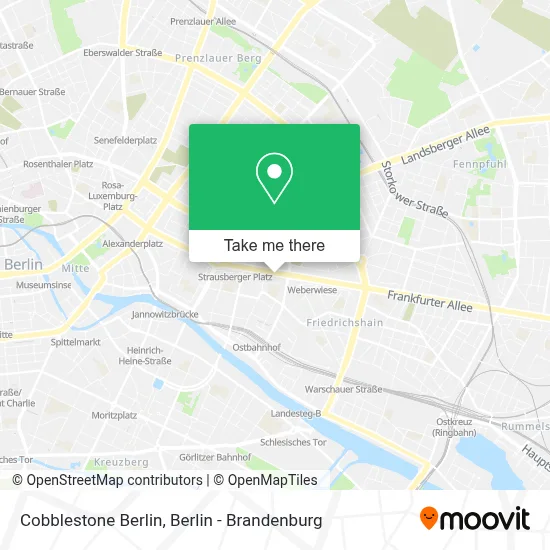 Cobblestone Berlin map