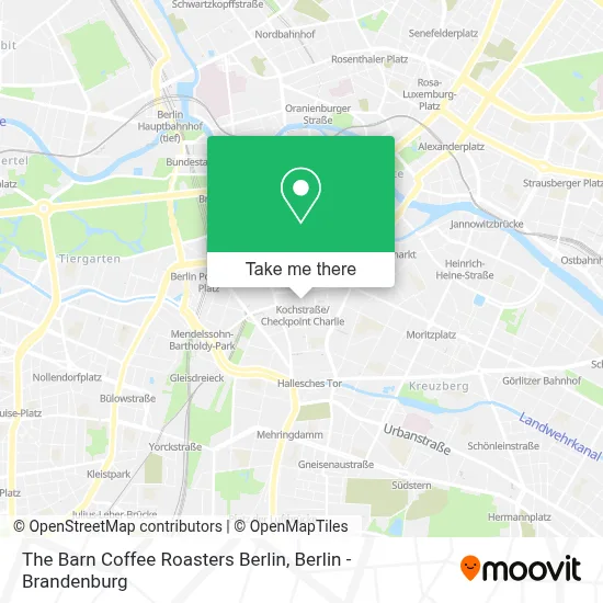 The Barn Coffee Roasters Berlin map