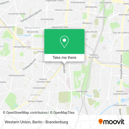 Western Union map