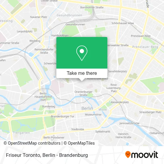 Friseur Toronto map