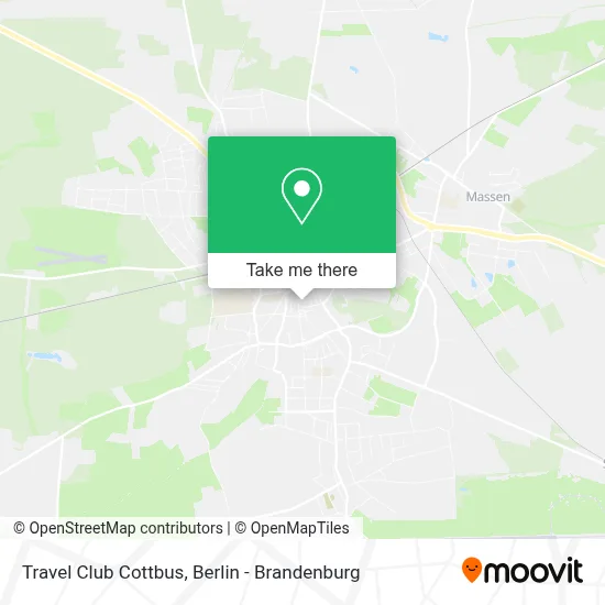 Travel Club Cottbus map
