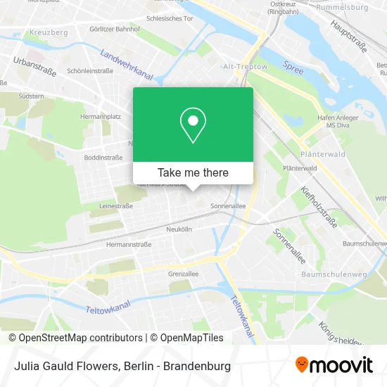 Julia Gauld Flowers map
