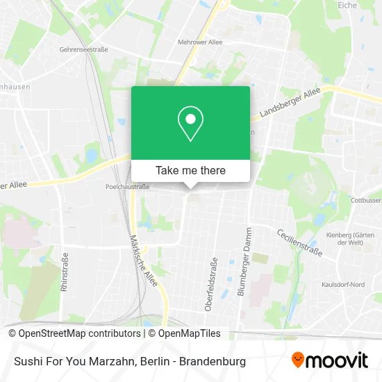 Sushi For You Marzahn map