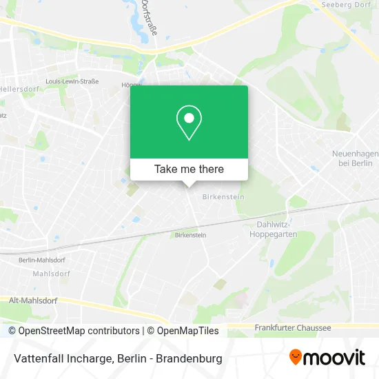 Vattenfall Incharge map