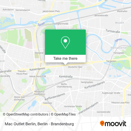 Mac Outlet Berlin map