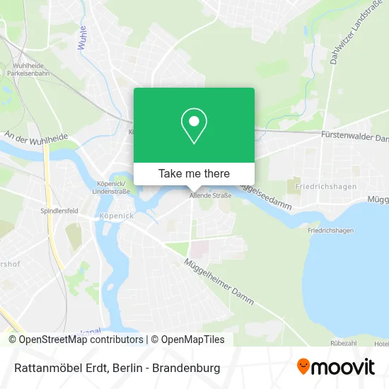 Rattanmöbel Erdt map