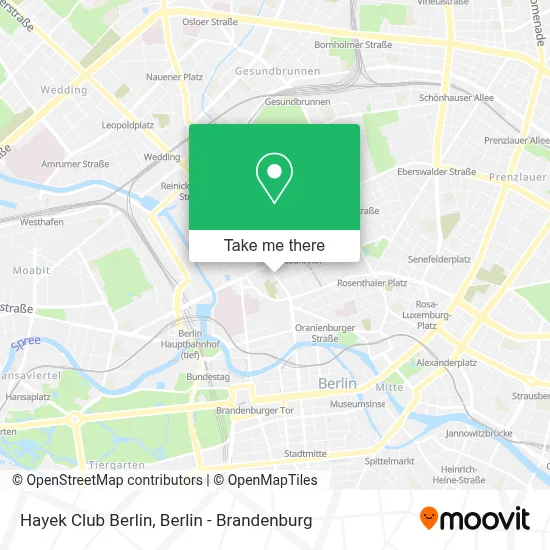 Hayek Club Berlin map