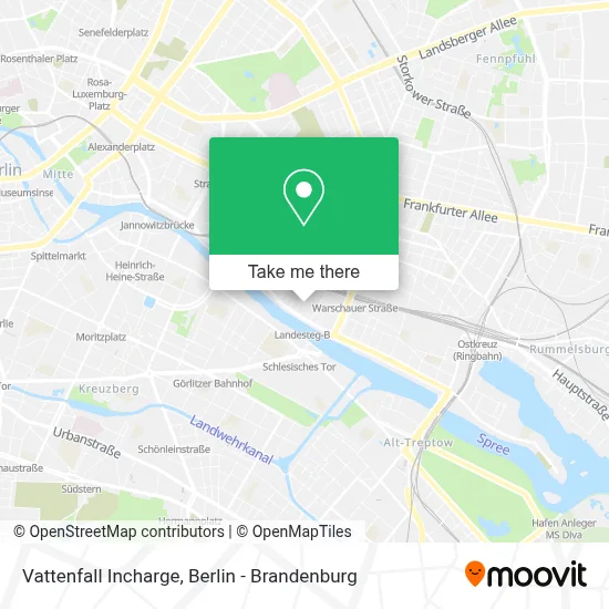 Vattenfall Incharge map