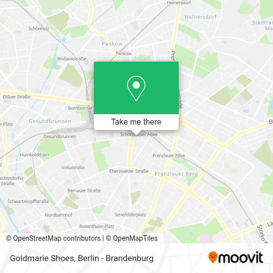 Goldmarie Shoes map