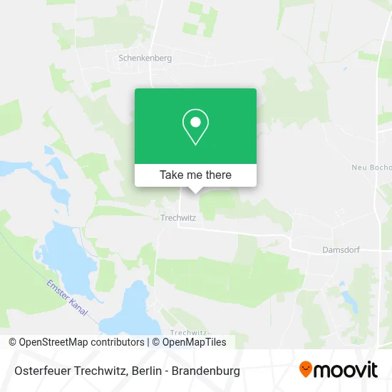 Osterfeuer Trechwitz map