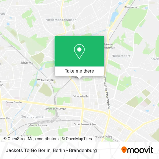 Jackets To Go Berlin map
