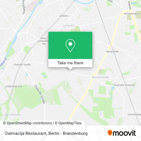 Restaurant Dalmacija map