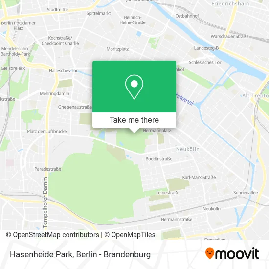 Hasenheide Park map