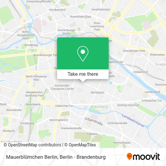 Mauerblümchen Berlin map