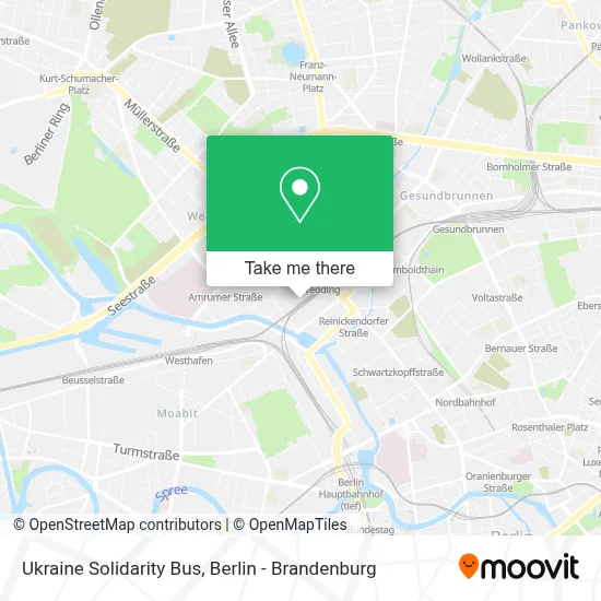 Ukraine Solidarity Bus map