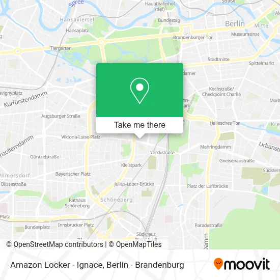 Amazon Locker - Ignace map