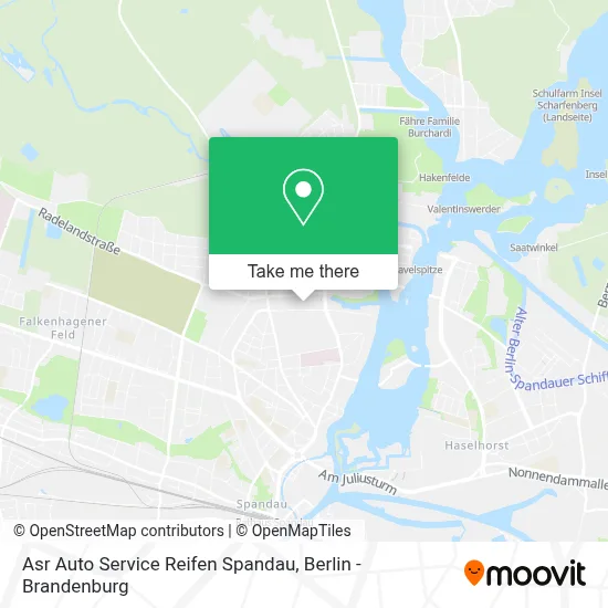 Asr Auto Service Reifen Spandau map