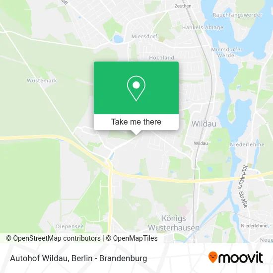 Autohof Wildau map