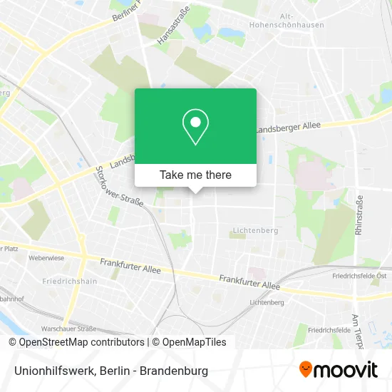 Unionhilfswerk map