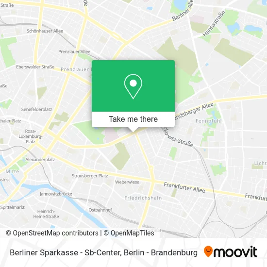 Berliner Sparkasse - Sb-Center map