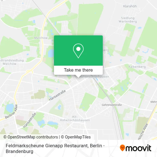 Feldmarkscheune Gienapp Restaurant map