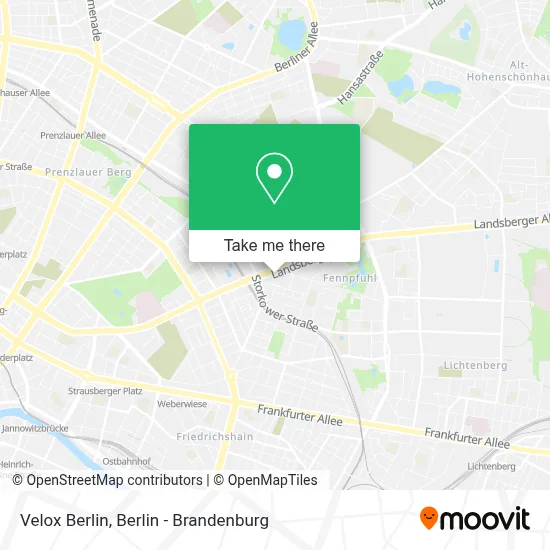 Velox Berlin map