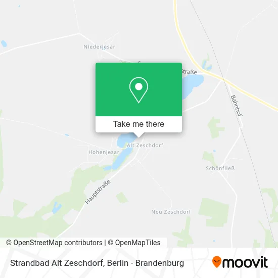 Strandbad Alt Zeschdorf map