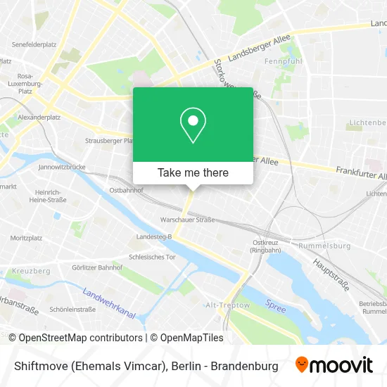 Shiftmove (Ehemals Vimcar) map