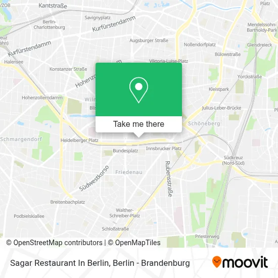 Sagar Restaurant In Berlin map