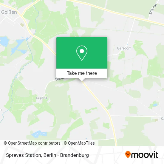 Spreves Station map
