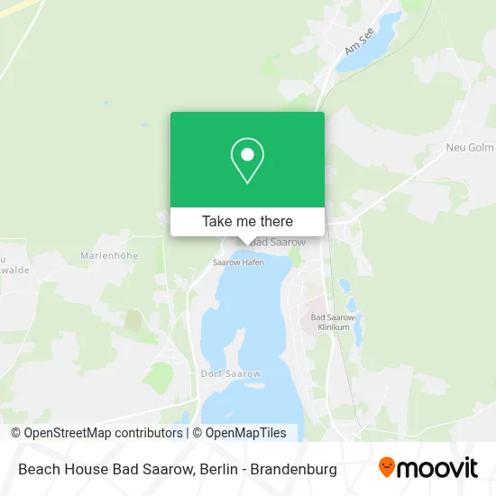 Beach House Bad Saarow map