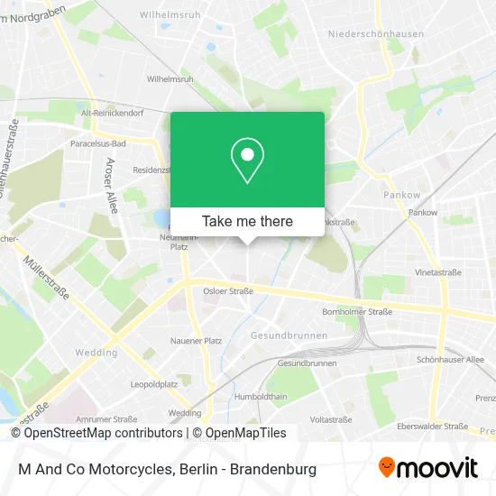 M And Co Motorcycles map