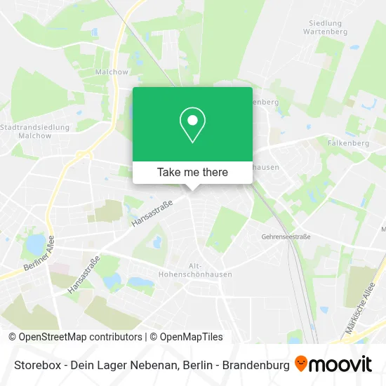 Storebox - Dein Lager Nebenan map
